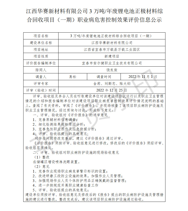 江西華賽新材料有限公司3萬(wàn)噸年廢鋰電池正極材料綜合回收項(xiàng)目（一期）職業(yè)病危害控制效果評(píng)價(jià)信息公示.jpg