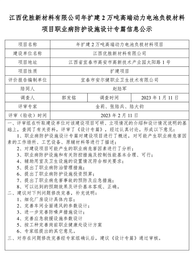 江西優(yōu)勝新材料有限公司年擴建2萬噸高端動力電池負極材料項目職業(yè)病防護設(shè)施設(shè)計專篇信息公示.jpg