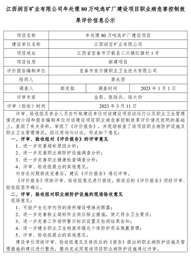 江西潤百礦業(yè)有限公司年處理80萬噸選礦廠建設(shè)項(xiàng)目職業(yè)病危害控制效果評(píng)價(jià)信息公示-1.jpg